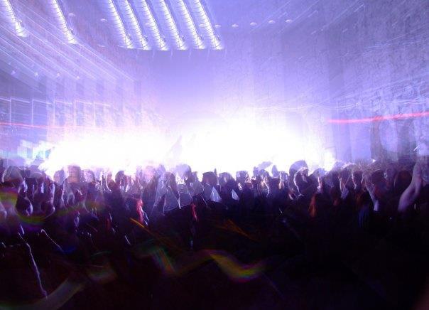 people dance in a group