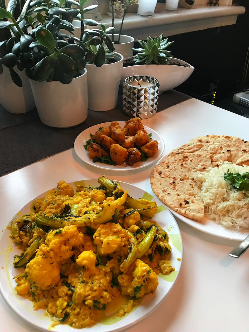 A recipe for making Cauliflower Korma which is an easy to make curry
